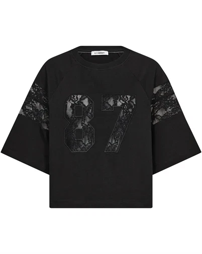 Co'Couture - ElyCC 87 Lace Tee Sweat - Black